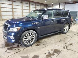 Salvage cars for sale from Copart Columbia Station, OH: 2015 Infiniti QX80