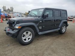 Jeep Wrangler Unlimited Sport salvage cars for sale: 2020 Jeep Wrangler Unlimited Sport