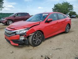 Honda salvage cars for sale: 2017 Honda Civic EX