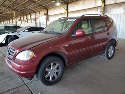 Salvage cars for sale from Copart Phoenix, AZ: 2000 Mercedes-Benz ML 430