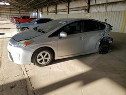Salvage cars for sale from Copart Phoenix, AZ: 2015 Toyota Prius