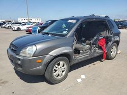 Salvage cars for sale at Grand Prairie, TX auction: 2008 Hyundai Tucson SE