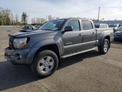 Salvage cars for sale from Copart Portland, OR: 2011 Toyota Tacoma Double Cab Long BED