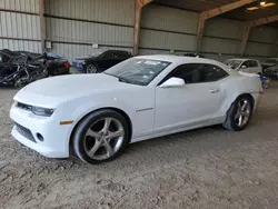 Salvage cars for sale at Houston, TX auction: 2015 Chevrolet Camaro LT