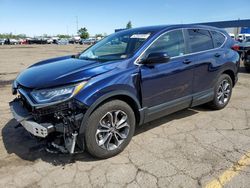 Salvage cars for sale at Woodhaven, MI auction: 2021 Honda CR-V EXL