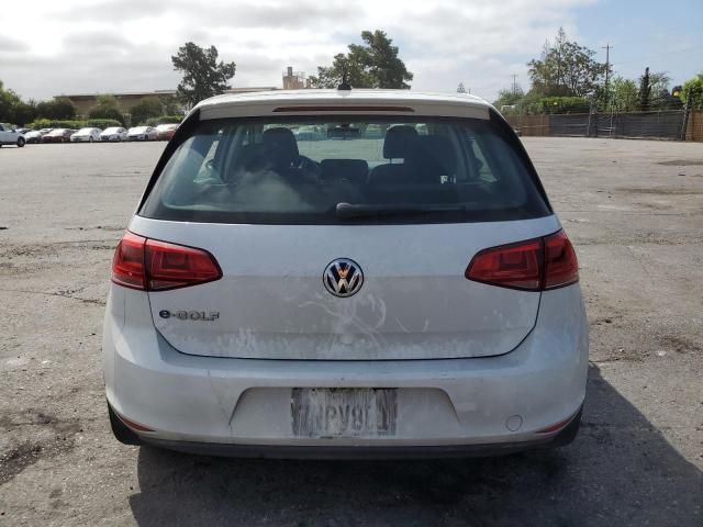 2016 Volkswagen E-GOLF SE