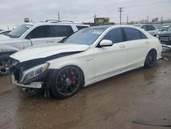 Mercedes-Benz S 63 AMG salvage cars for sale: 2017 Mercedes-Benz S 63 AMG