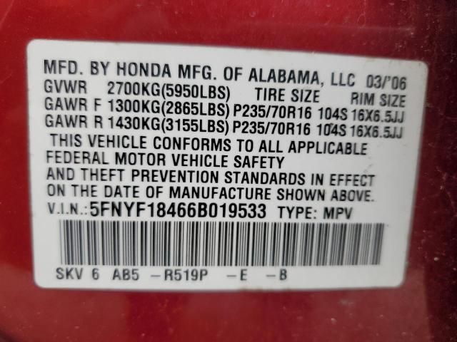 2006 Honda Pilot EX