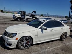 Mercedes-Benz C 63 AMG salvage cars for sale: 2012 Mercedes-Benz C 63 AMG