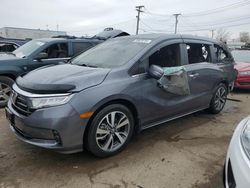 Salvage cars for sale at Chicago Heights, IL auction: 2021 Honda Odyssey Touring