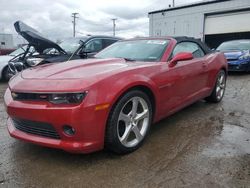 Salvage cars for sale from Copart Chicago Heights, IL: 2015 Chevrolet Camaro LT