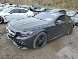 Salvage cars for sale at Marlboro, NY auction: 2017 Mercedes-Benz S 63 AMG