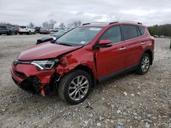 Salvage cars for sale at West Warren, MA auction: 2016 Toyota Rav4 Limited