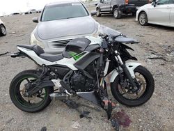 Salvage cars for sale from Copart Earlington, KY: 2022 Kawasaki EX650 N