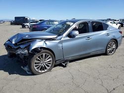 Salvage cars for sale from Copart Martinez, CA: 2018 Infiniti Q50 Luxe