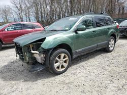 Salvage cars for sale at Candia, NH auction: 2014 Subaru Outback 2.5I Premium