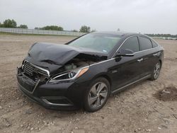 Salvage cars for sale at Houston, TX auction: 2017 Hyundai Sonata Hybrid