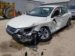 Salvage cars for sale at Pekin, IL auction: 2014 Honda Accord LX