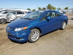 Salvage cars for sale at San Diego, CA auction: 2012 Honda Civic EX