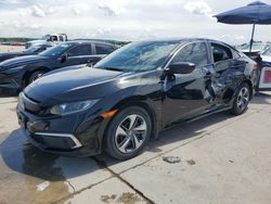 Salvage cars for sale at Grand Prairie, TX auction: 2020 Honda Civic LX