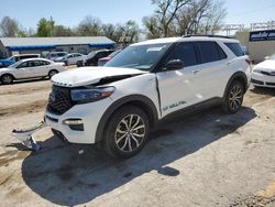 Salvage cars for sale from Copart Wichita, KS: 2022 Ford Explorer ST-Line