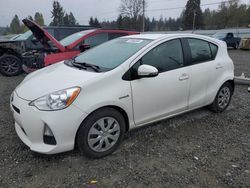 Salvage cars for sale at Graham, WA auction: 2014 Toyota Prius C