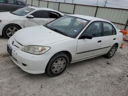 Salvage cars for sale from Copart Haslet, TX: 2004 Honda Civic DX VP