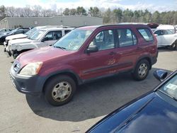 Salvage cars for sale from Copart Exeter, RI: 2006 Honda CR-V LX
