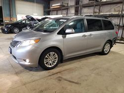 Salvage cars for sale at Eldridge, IA auction: 2017 Toyota Sienna XLE