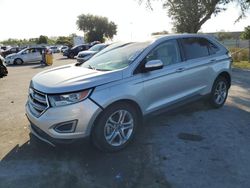 Vehiculos salvage en venta de Copart Orlando, FL: 2017 Ford Edge Titanium