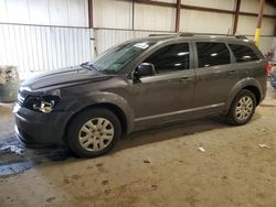 Salvage cars for sale from Copart Pennsburg, PA: 2018 Dodge Journey SE