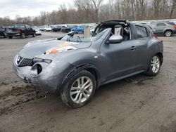 Salvage cars for sale from Copart Ellwood City, PA: 2013 Nissan Juke S