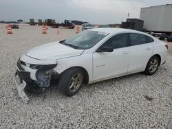 Salvage cars for sale at New Braunfels, TX auction: 2017 Chevrolet Malibu LS