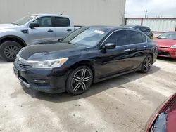 Salvage cars for sale from Copart Haslet, TX: 2017 Honda Accord Sport