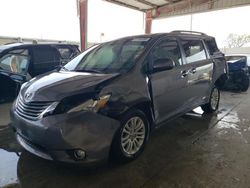 Toyota Sienna XLE salvage cars for sale: 2012 Toyota Sienna XLE