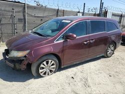 Salvage cars for sale from Copart Los Angeles, CA: 2016 Honda Odyssey EXL