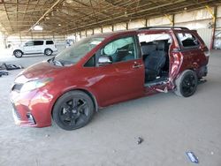 Toyota salvage cars for sale: 2020 Toyota Sienna SE