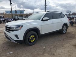 Salvage cars for sale at Colorado Springs, CO auction: 2022 Volkswagen Atlas SE