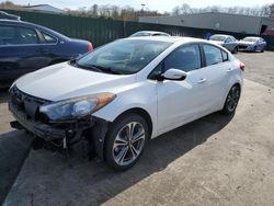 Salvage cars for sale at Exeter, RI auction: 2016 KIA Forte EX