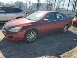 Salvage cars for sale from Copart Central Square, NY: 2006 Honda Accord EX