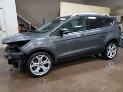 Salvage cars for sale from Copart Davison, MI: 2017 Ford Escape Titanium