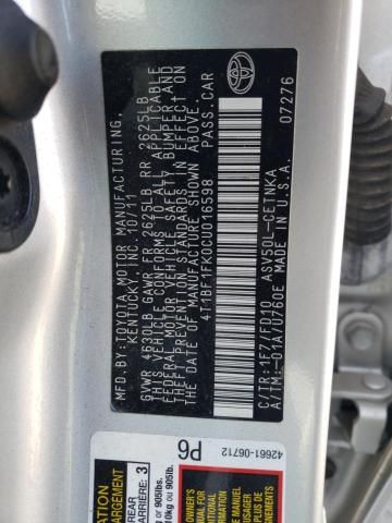 2012 Toyota Camry Base