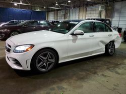 Salvage cars for sale at Woodhaven, MI auction: 2021 Mercedes-Benz C 300 4matic