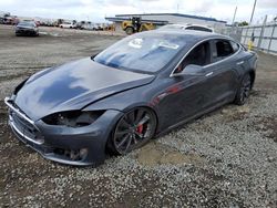 Tesla salvage cars for sale: 2015 Tesla Model S