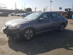 Salvage cars for sale at Wilmington, CA auction: 2015 Honda Accord LX
