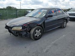 Salvage cars for sale from Copart Orlando, FL: 2002 Honda Accord EX