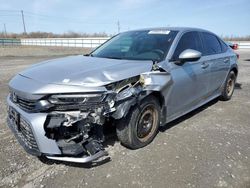 Honda salvage cars for sale: 2022 Honda Civic LX