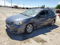 Salvage cars for sale at Oklahoma City, OK auction: 2017 Subaru Impreza Premium Plus