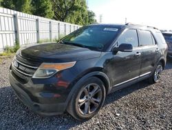 Salvage cars for sale from Copart Riverview, FL: 2013 Ford Explorer Limited