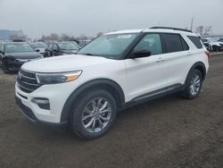 Salvage cars for sale at Des Moines, IA auction: 2021 Ford Explorer XLT